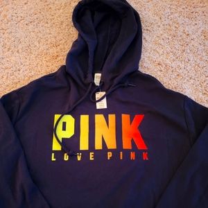 New Pink by VS crop Hooded sweatshirt. Adult XS
